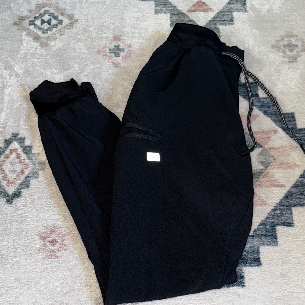 XXS black, epic ankle, skinny scrub bottoms